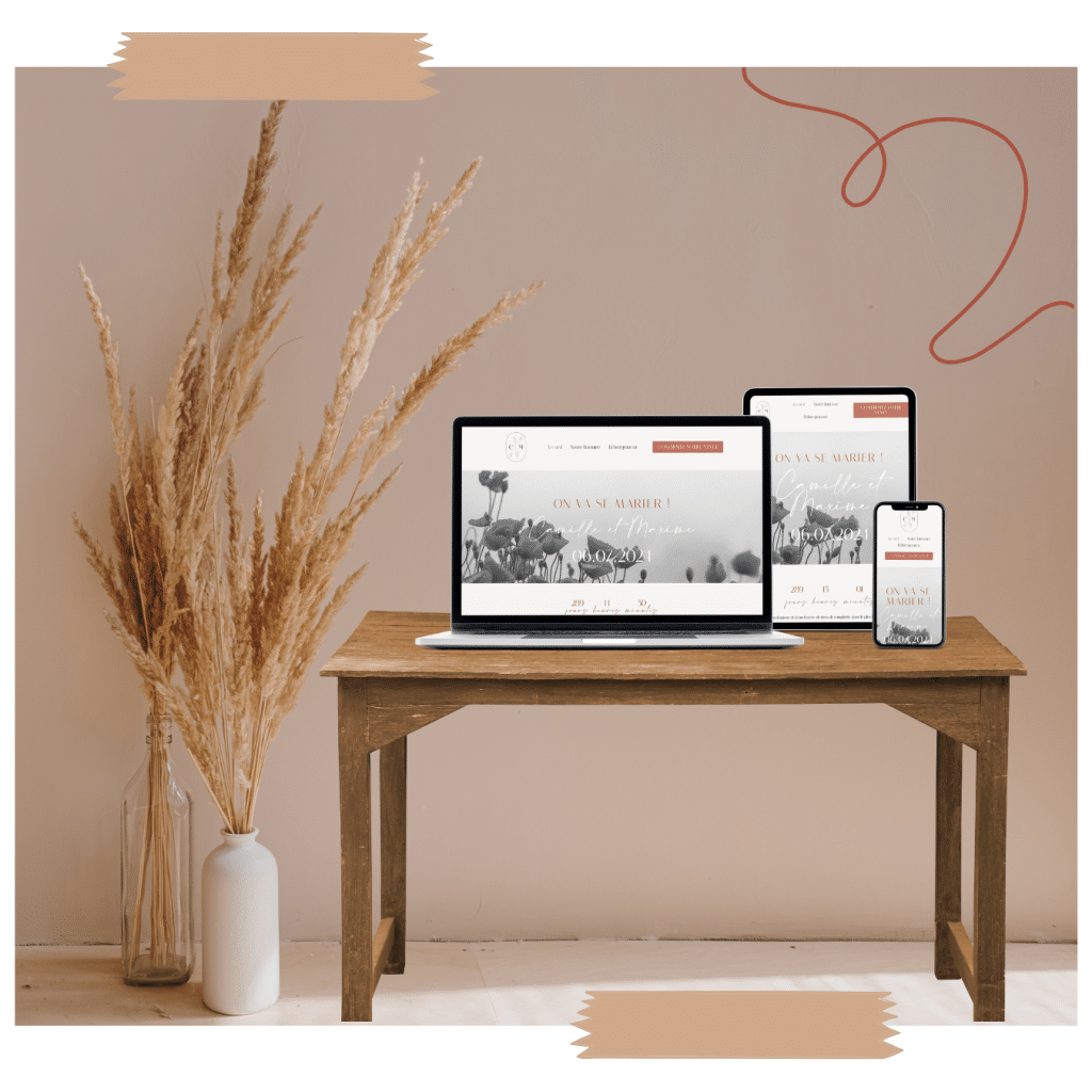 Création de site internet pour mariage par l'agence SOWAM wedding